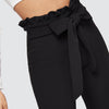 Paperbag Waist Skinny Pants With Belt